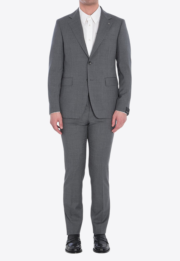 Tagliatore Wool Single-Breasted Suit Gray 2FNJ22B0-150153-G1071