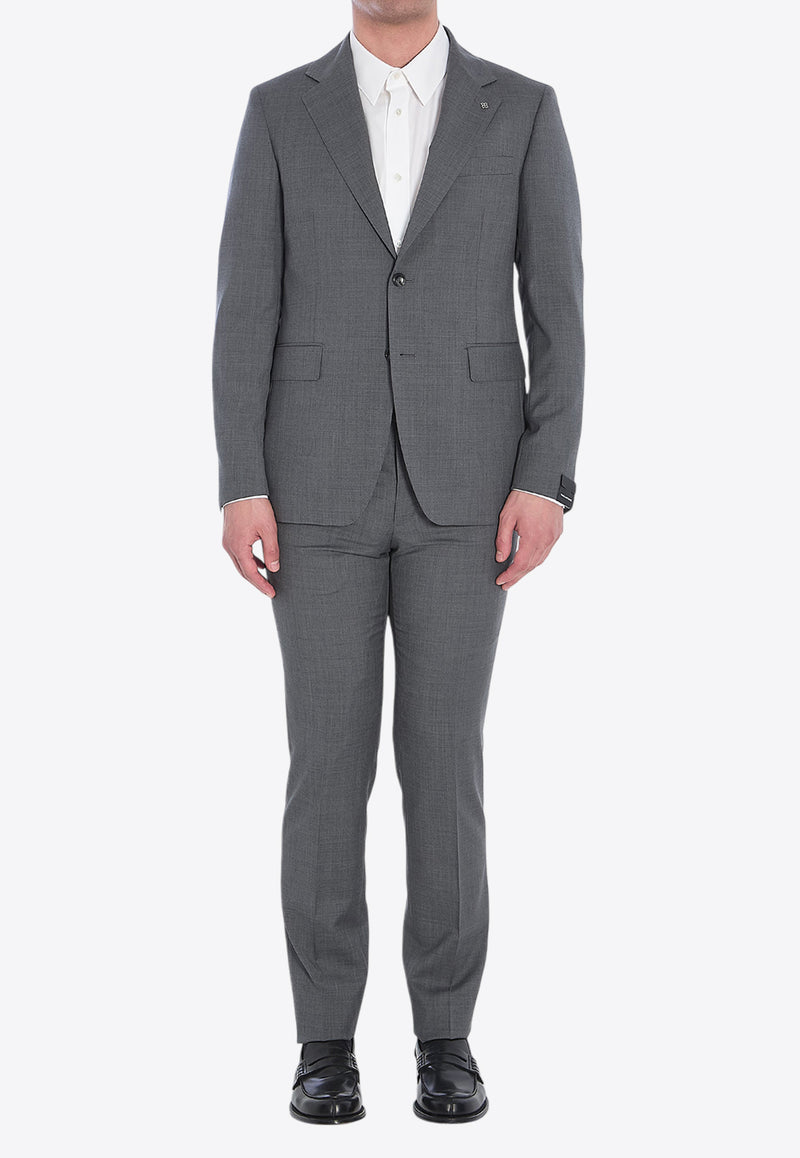 Tagliatore Wool Single-Breasted Suit Gray 2FNJ22B0-150153-G1071