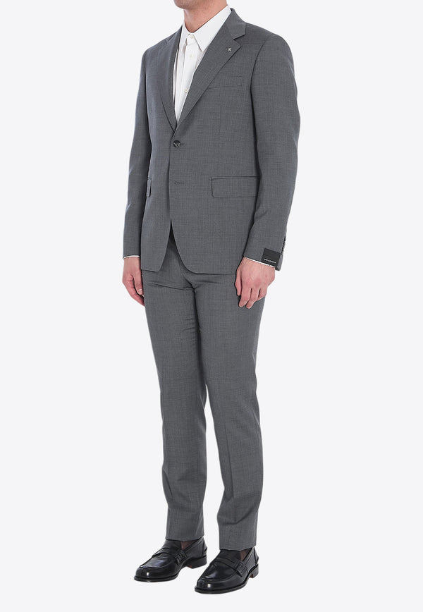 Tagliatore Wool Single-Breasted Suit Gray 2FNJ22B0-150153-G1071