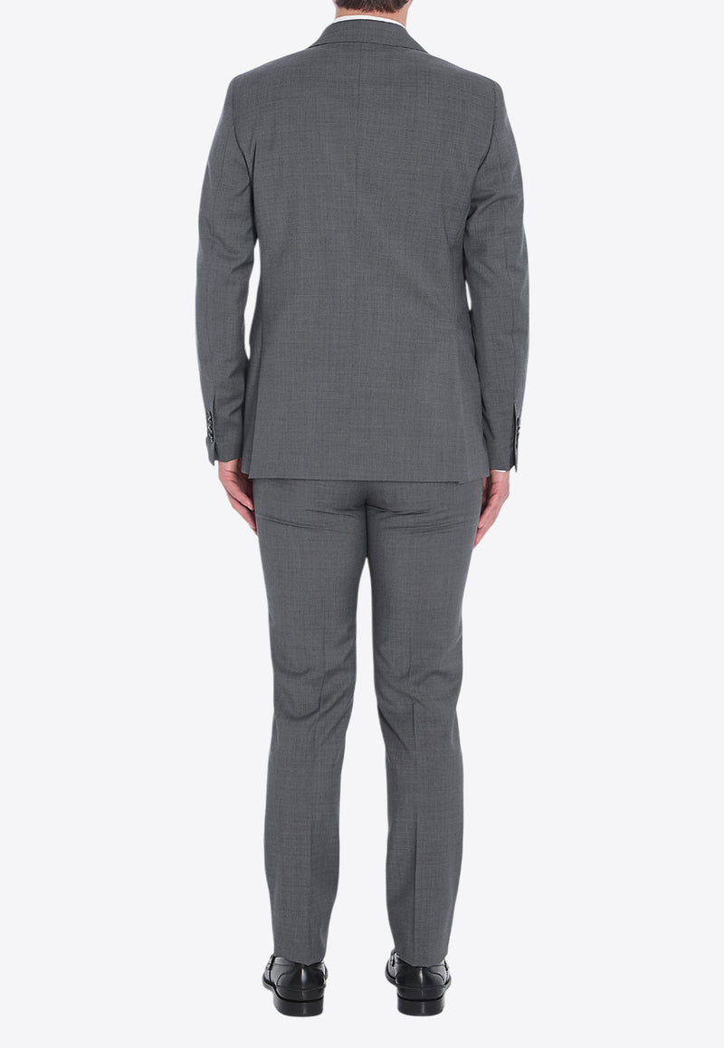 Tagliatore Wool Single-Breasted Suit Gray 2FNJ22B0-150153-G1071