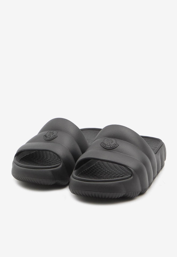 Moncler Lilo Padded Rubber Slides Black 4C00050-M2559-999
