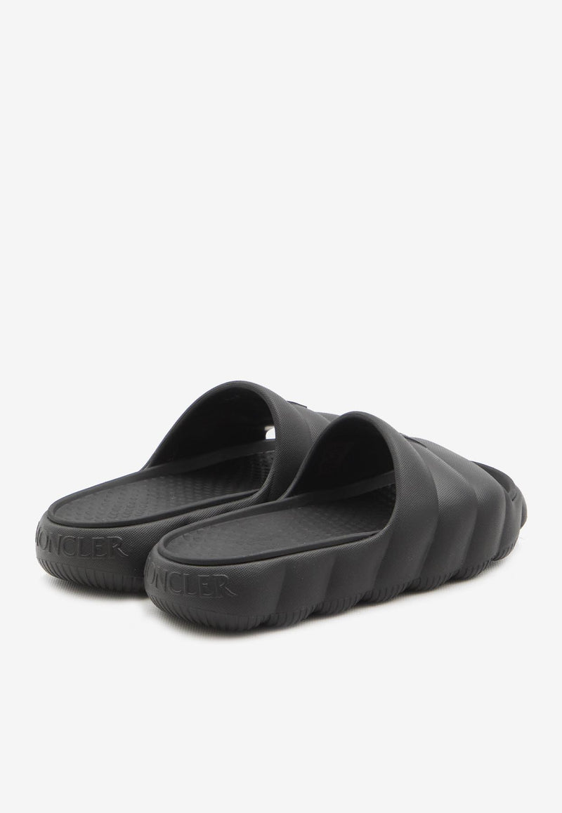 Moncler Lilo Padded Rubber Slides Black 4C00050-M2559-999
