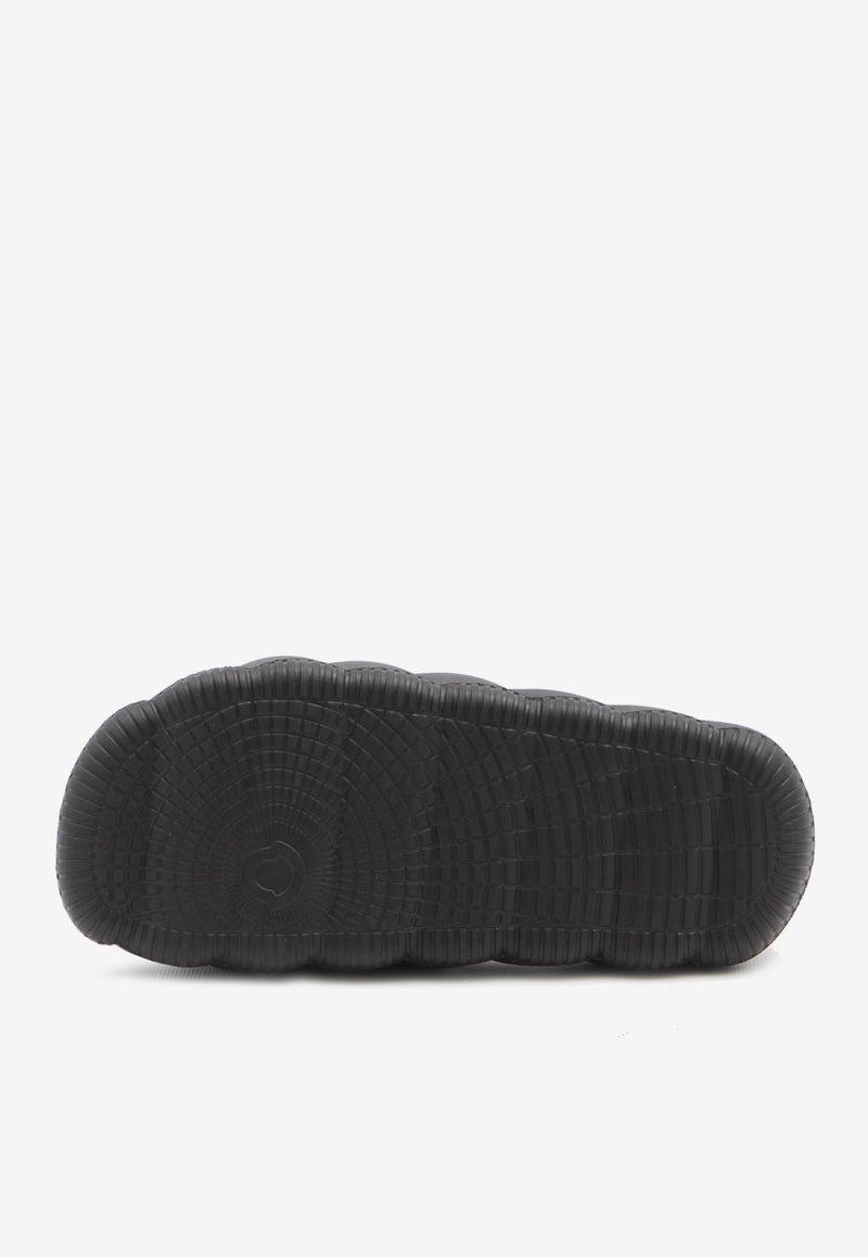 Moncler Lilo Padded Rubber Slides Black 4C00050-M2559-999