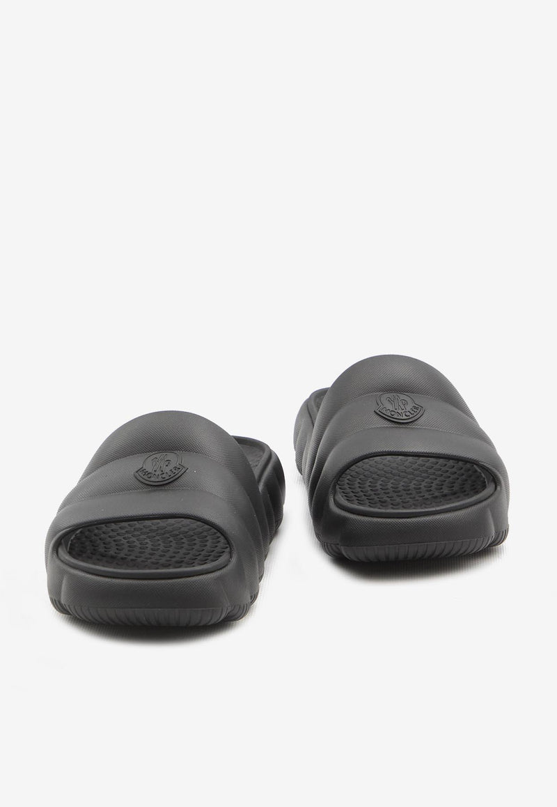 Moncler Lilo Padded Rubber Slides Black 4C00050-M2559-999