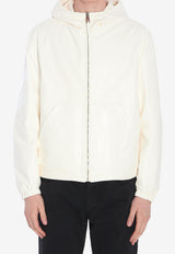 Dolce & Gabbana Reversible Leather Zip-Up Hooded Jacket White G9BKUL-GJ022-W0800