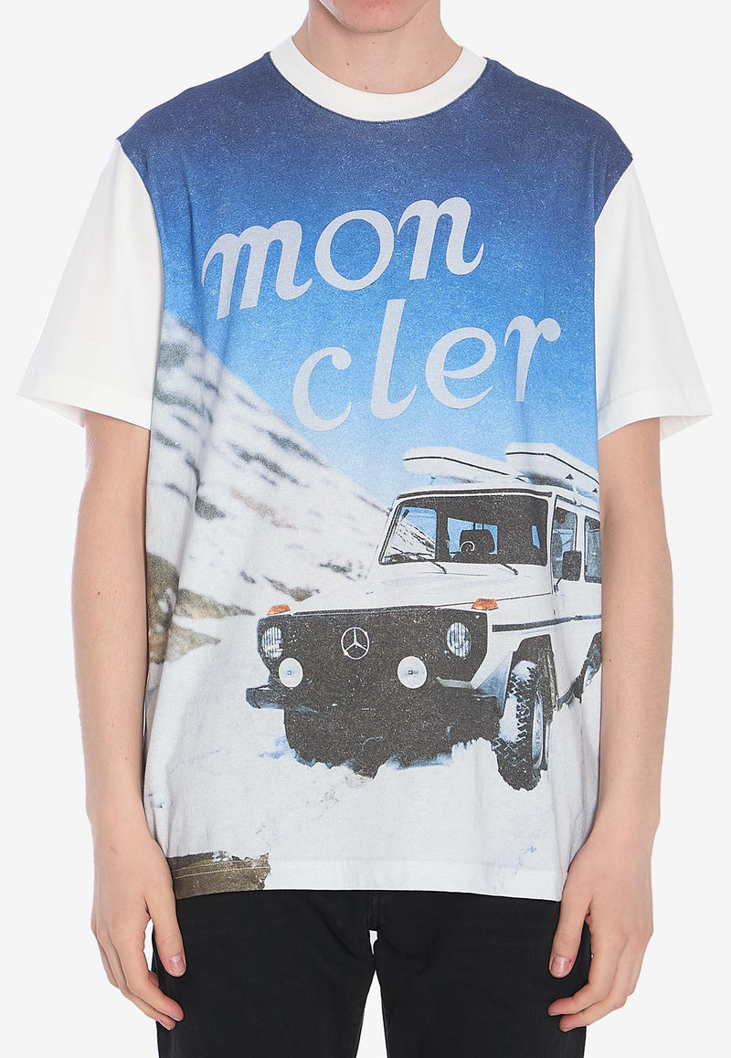 Moncler X Mercedes-Benz By Nigo Graphic Print T-shirt White 8C00003-89AB9-001