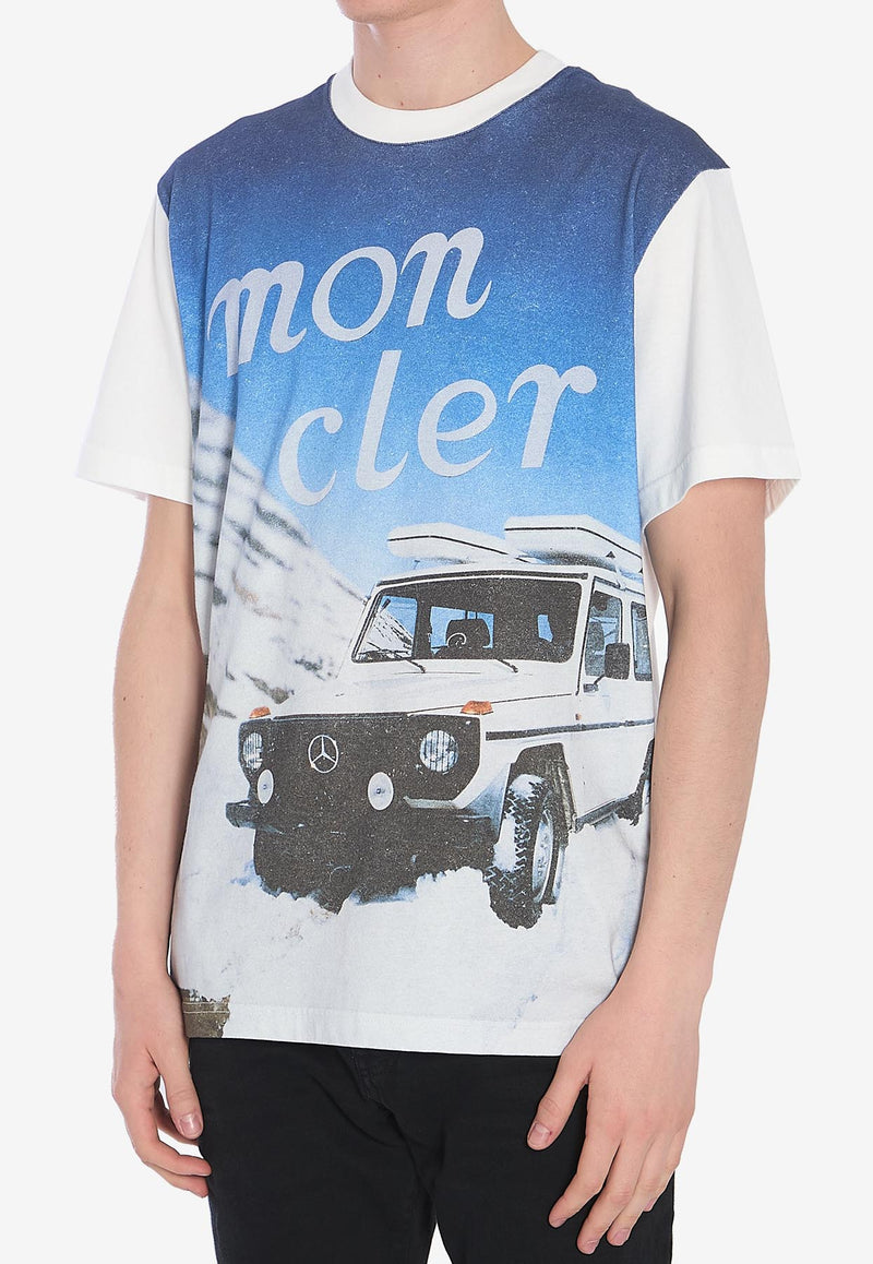 Moncler X Mercedes-Benz By Nigo Graphic Print T-shirt White 8C00003-89AB9-001
