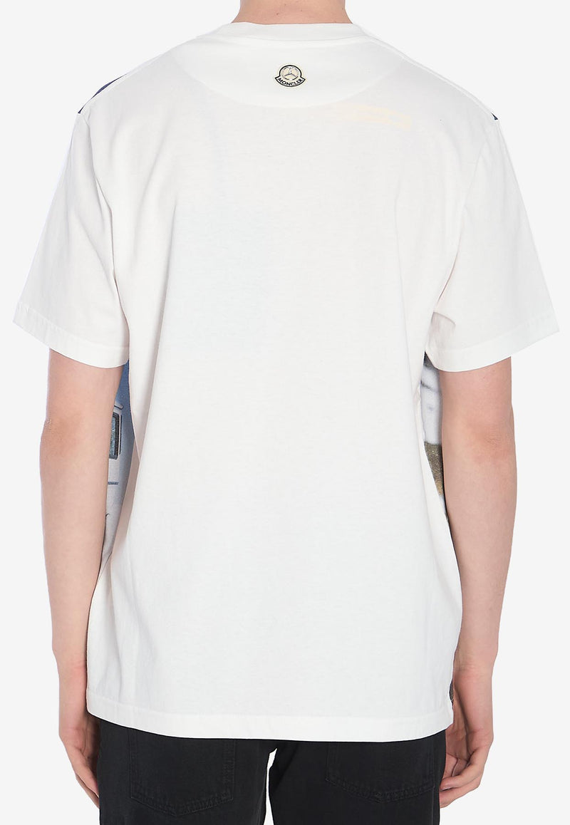 Moncler X Mercedes-Benz By Nigo Graphic Print T-shirt White 8C00003-89AB9-001