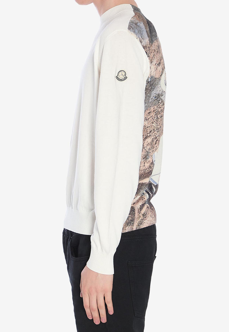 Moncler X Mercedes-Benz By Nigo Graphic Print Sweater White 9C00004-M1113-034