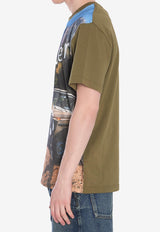 Moncler X Mercedes-Benz By Nigo Graphic Car Print T-shirt Green 8C00003-89AB9-816