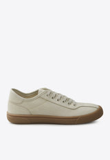 The Row Low-Top Canvas Sneakers Beige F1611-SPC-SAT