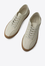The Row Low-Top Canvas Sneakers Beige F1611-SPC-SAT