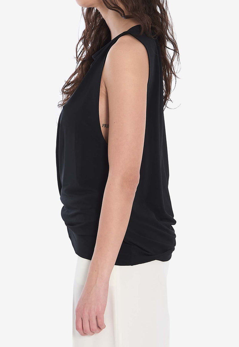 Jacquemus Peplo Asymmetrical Top Black 251TO122-2381-990