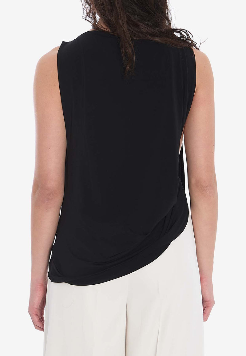 Jacquemus Peplo Asymmetrical Top Black 251TO122-2381-990