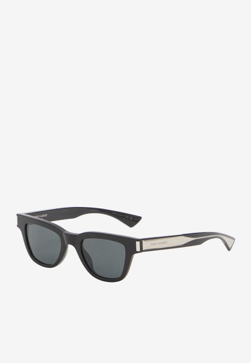 Saint Laurent Wellington Square Sunglasses Gray 822251-Y9967-1033
