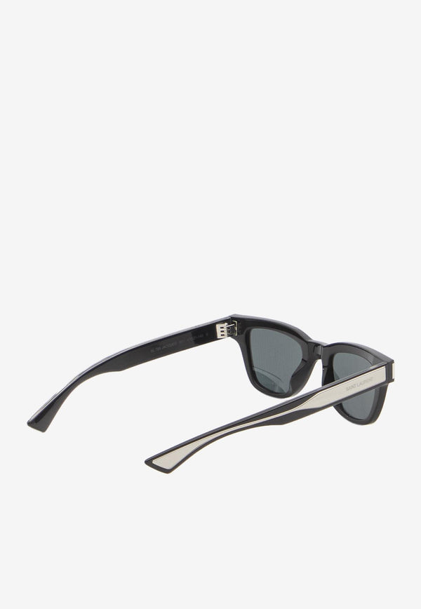 Saint Laurent Wellington Square Sunglasses Gray 822251-Y9967-1033
