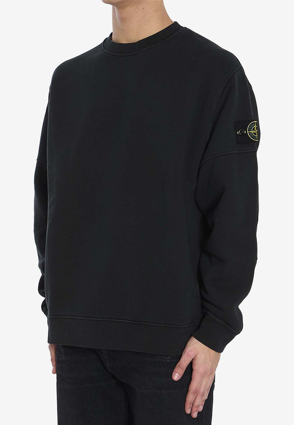 Stone Island Logo Patch Vintage Sweatshirt Black K1S156100032-S0045-V0129