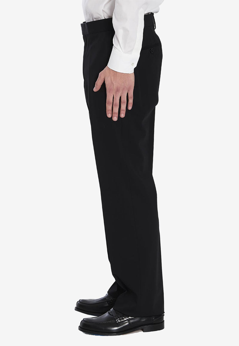 Lardini Wool Tailored Pants Black ESPALU-ESIF64422-999