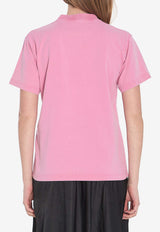 Balenciaga Paris Strass Crewneck T-shirt Pink 809122-TRVL5-9568