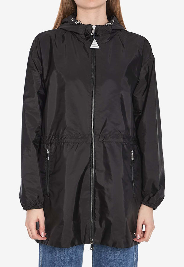 Moncler Wete Hooded Rain Jacket Black 1A00160-539ZD-999