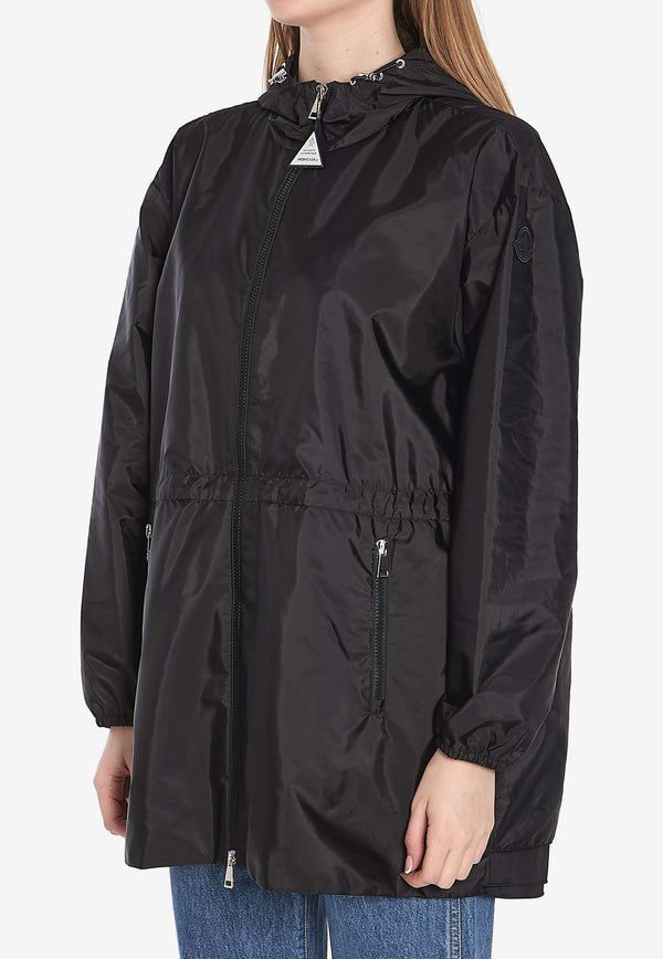 Moncler Wete Hooded Rain Jacket Black 1A00160-539ZD-999