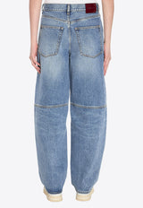 Gucci Balloon-Leg Faded Jeans Blue 828601-XDDAR-4009