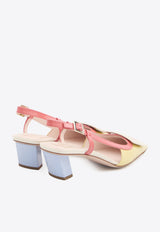 Roger Vivier Belle Vivier 45 Slingback Pumps Multicolor RVW00625601-D1P-3L47