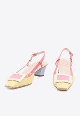 Roger Vivier Belle Vivier 45 Slingback Pumps Multicolor RVW00625601-D1P-3L47