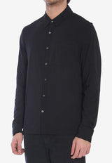James Perse Patch Pocket Long-Sleeved Shirt Black MCFJ3442--BLK