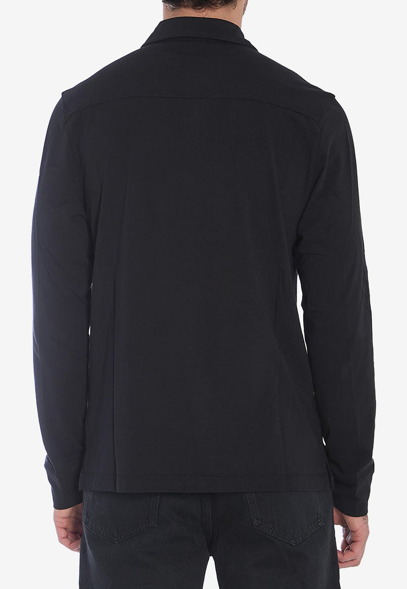 James Perse Patch Pocket Long-Sleeved Shirt Black MCFJ3442--BLK