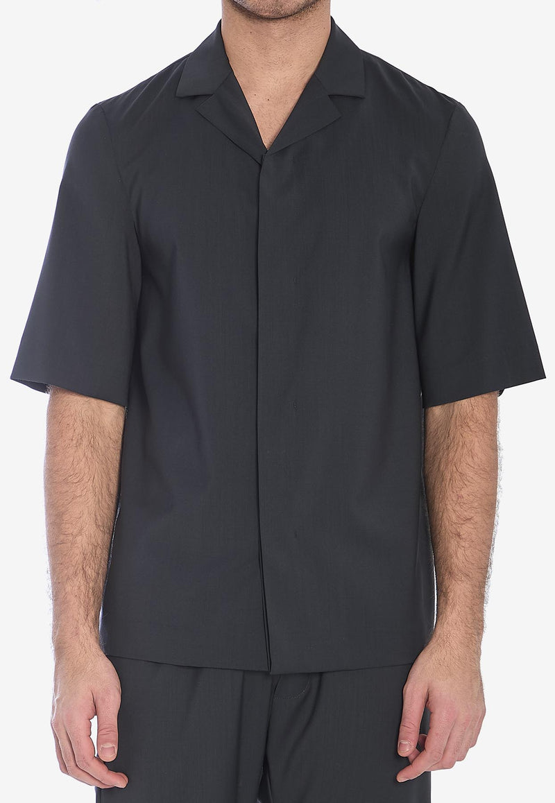 Barena Venezia Atila Tropical Short-Sleeved Shirt Gray OSU5062-0478-580