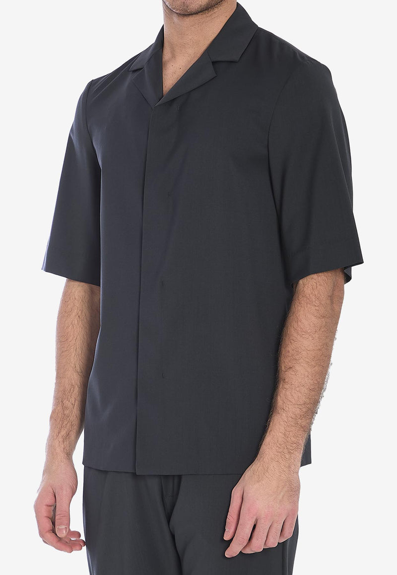 Barena Venezia Atila Tropical Short-Sleeved Shirt Gray OSU5062-0478-580