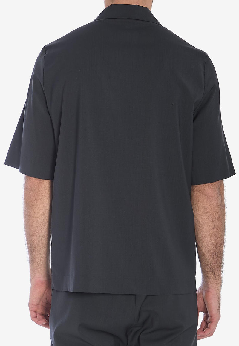 Barena Venezia Atila Tropical Short-Sleeved Shirt Gray OSU5062-0478-580