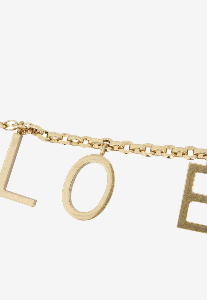 Chloé Logo Letters Jewelry Chain Belt Gold CH25ABJ41CB7--9DC