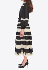 Zimmermann Rhiannon Billow Midi Dress Black 3227DSS251--BLCR