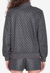 All-Over GG Zip-Up Sweatshirt