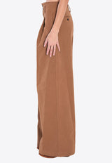 Chloé High-Rise Wide-Leg Pants Brown CH25APA11365--208