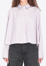 Loewe Anagram Trapeze Cropped Shirt Lilac S359Y05XEJ--6140