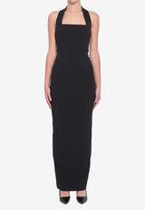 Solace London Ilona Halterneck Maxi Dress Black OS44047--BLACK