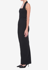 Solace London Ilona Halterneck Maxi Dress Black OS44047--BLACK
