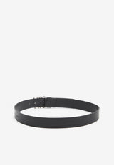Loewe Anagram Chunky Leather Belt  Black E619238-X49-1839