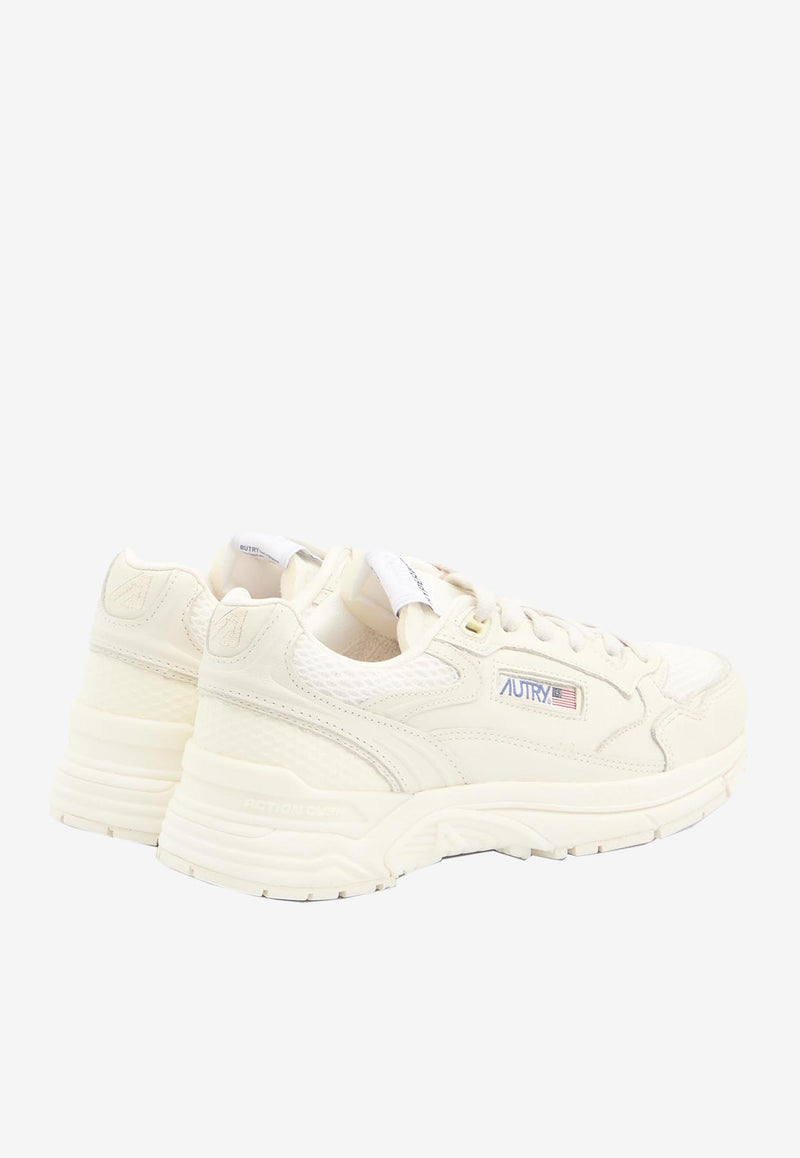 Autry Hyperway Leather Low-Top Sneakers White HYLW-GP-01
