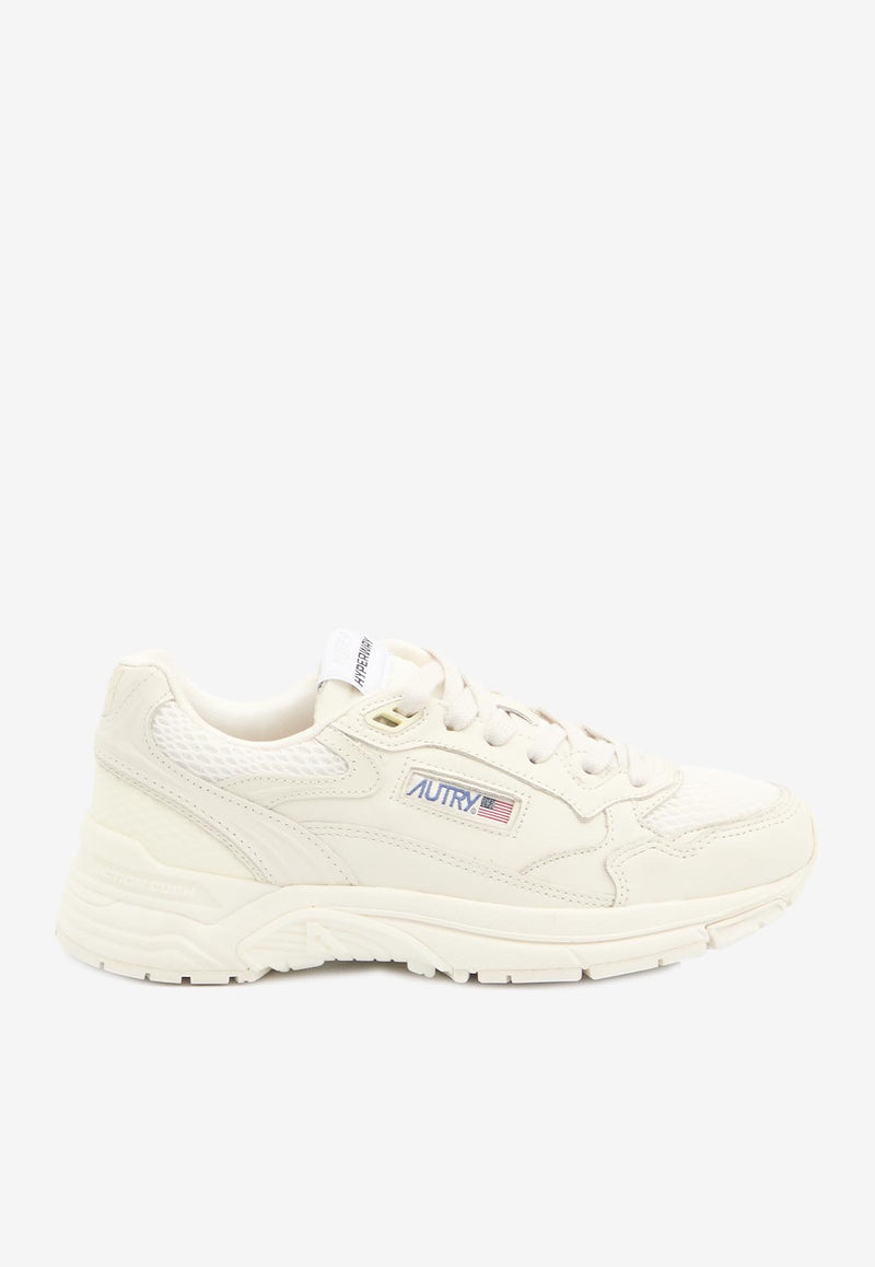 Autry Hyperway Leather Low-Top Sneakers White HYLW-GP-01