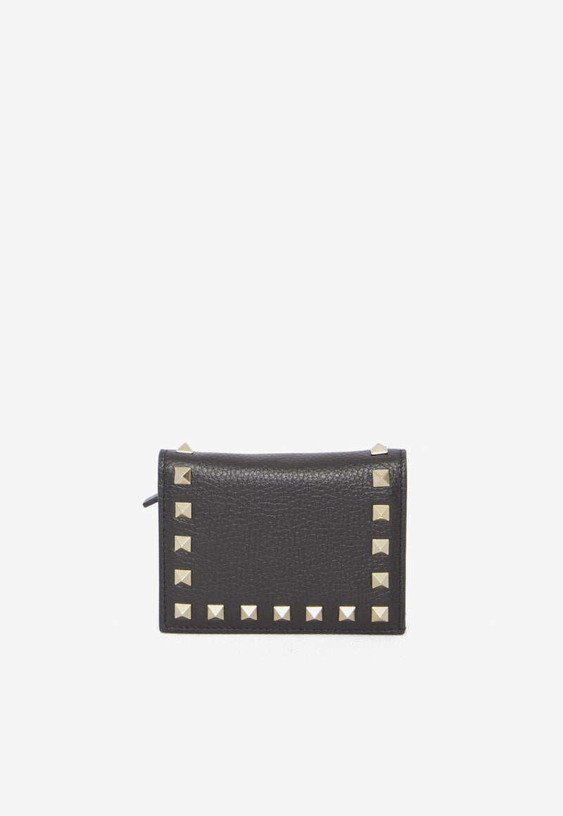 Valentino Rockstud Leather Wallet Black 7W2P0P39-VSH-0NO