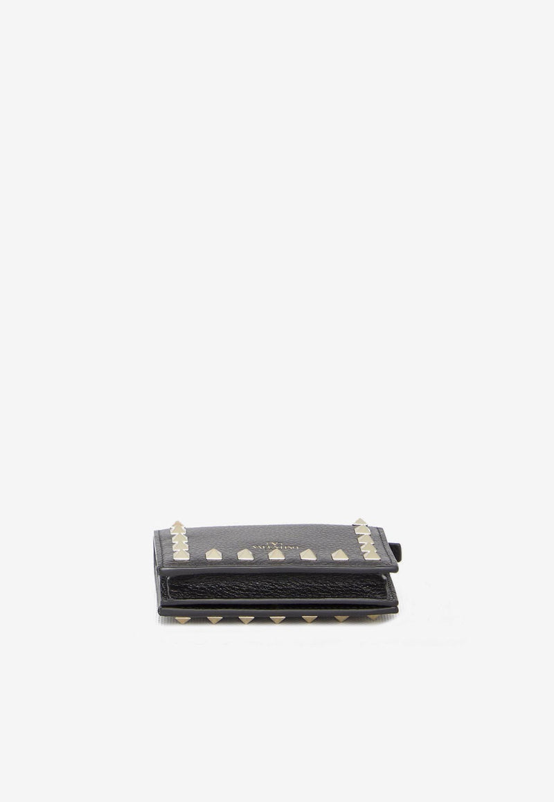 Valentino Rockstud Leather Wallet Black 7W2P0P39-VSH-0NO