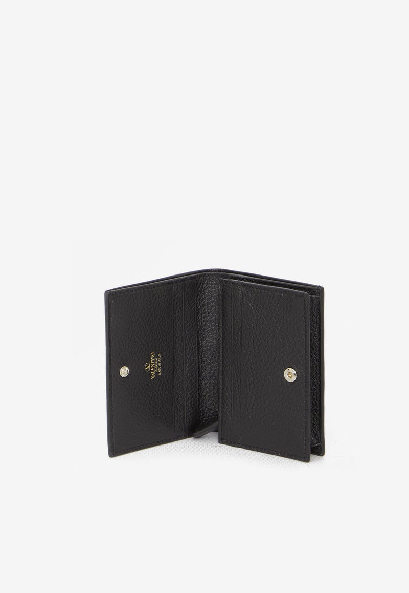 Valentino Rockstud Leather Wallet Black 7W2P0P39-VSH-0NO