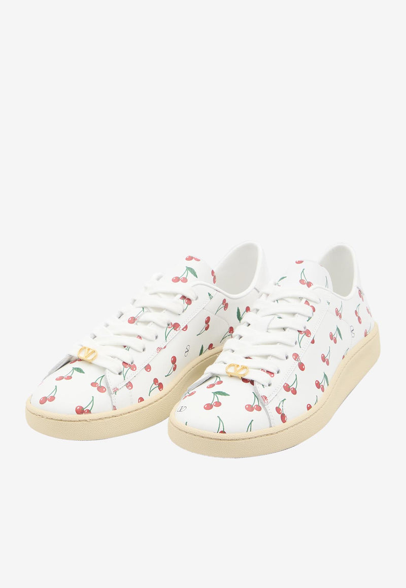 Valentino Royco Cherryfic Low-Top Sneakers White 7W2S0LX9-DRJ-CSV