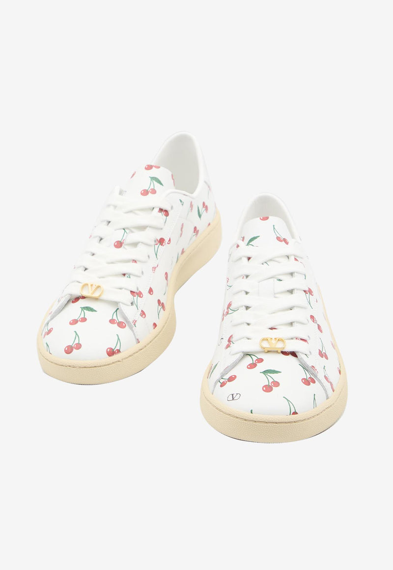 Valentino Royco Cherryfic Low-Top Sneakers White 7W2S0LX9-DRJ-CSV