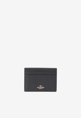 Valentino Rockstud Leather Cardholder Black 7W2P0486-VSH-0NO