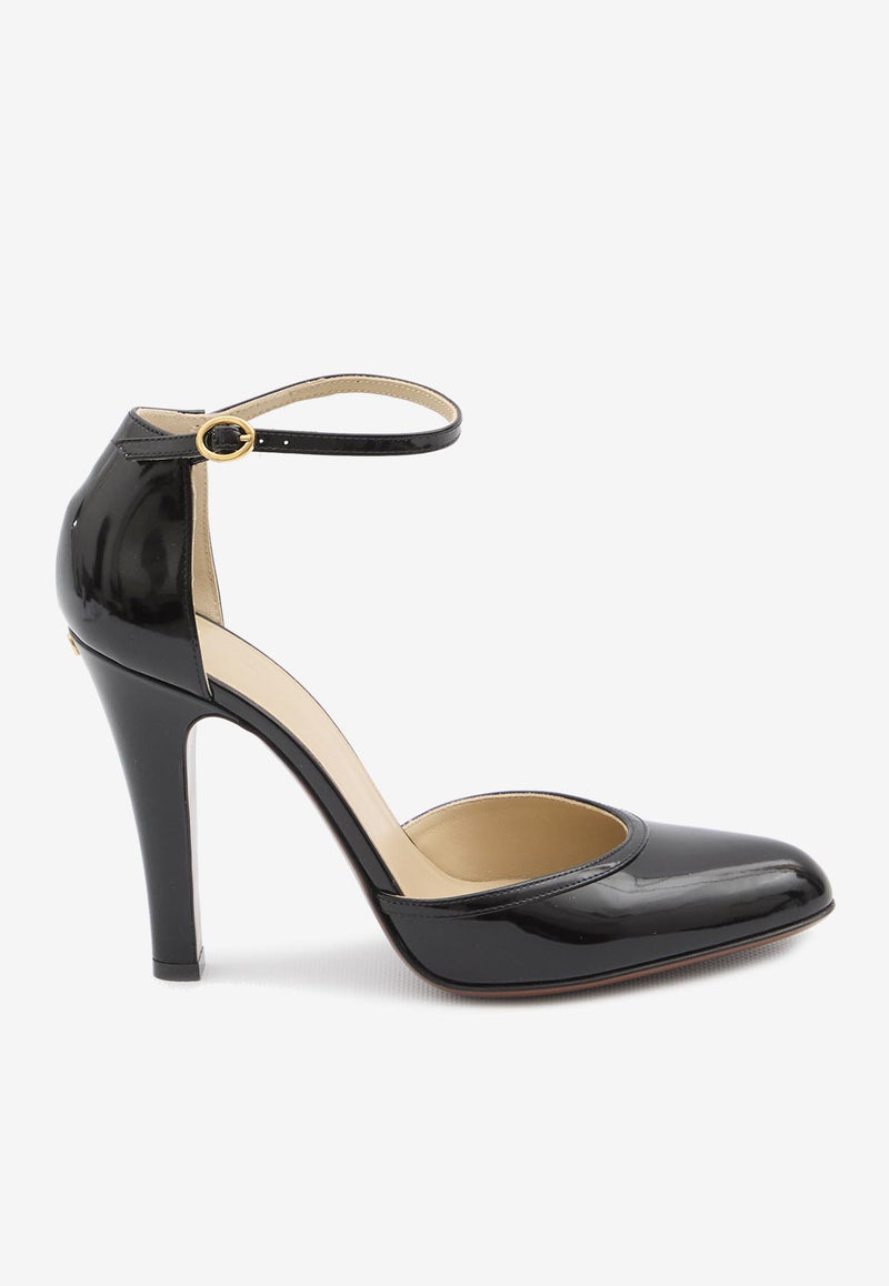 Valentino Hi Dolly 105 Patent Leather Pumps Black 7W2S0MI2-ZJM-0NO